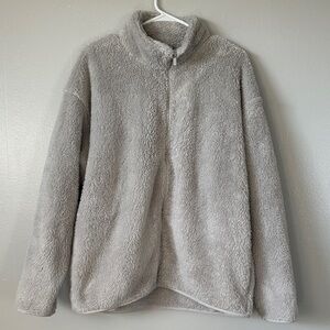 PINK Victoria's Secret Fluffy Gray Jacket